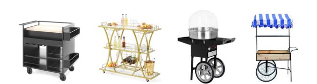 Catálogo de Carros de Bar e Animação