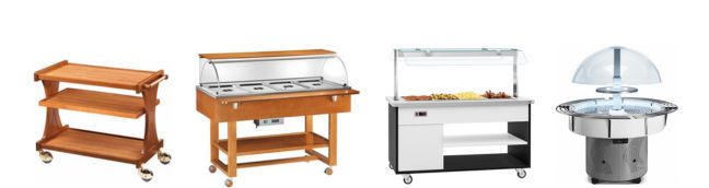 Catálogo de Carros de Buffet e Restaurante